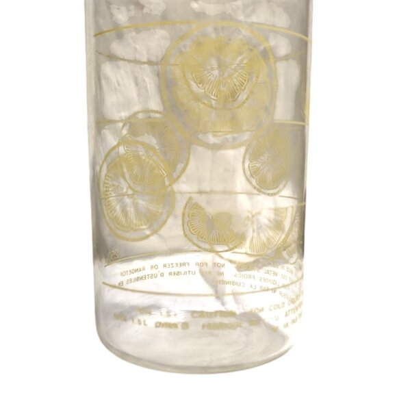 Vintage Pyrex Lemonade Pitcher #7014 1.5 QT Lemon Slices - Picture 6 of 7